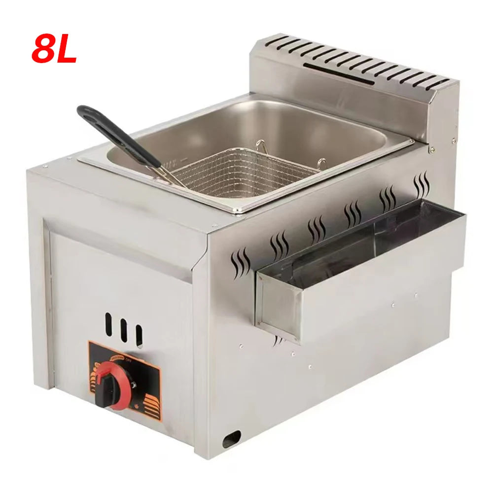 2500W 6L 220V Electric Deep Fryer Stainless Steel Electric Fryer Household Chips Frying Pan French Fries Making Machine