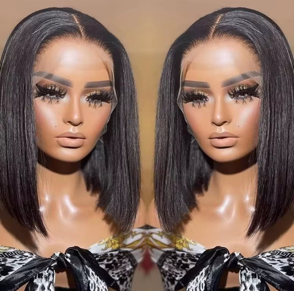 Short Bob Lace Wig – Natural & Colored Options