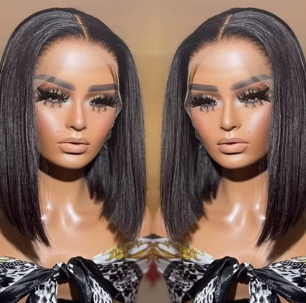 Short Bob Lace Wig – Natural & Colored Options