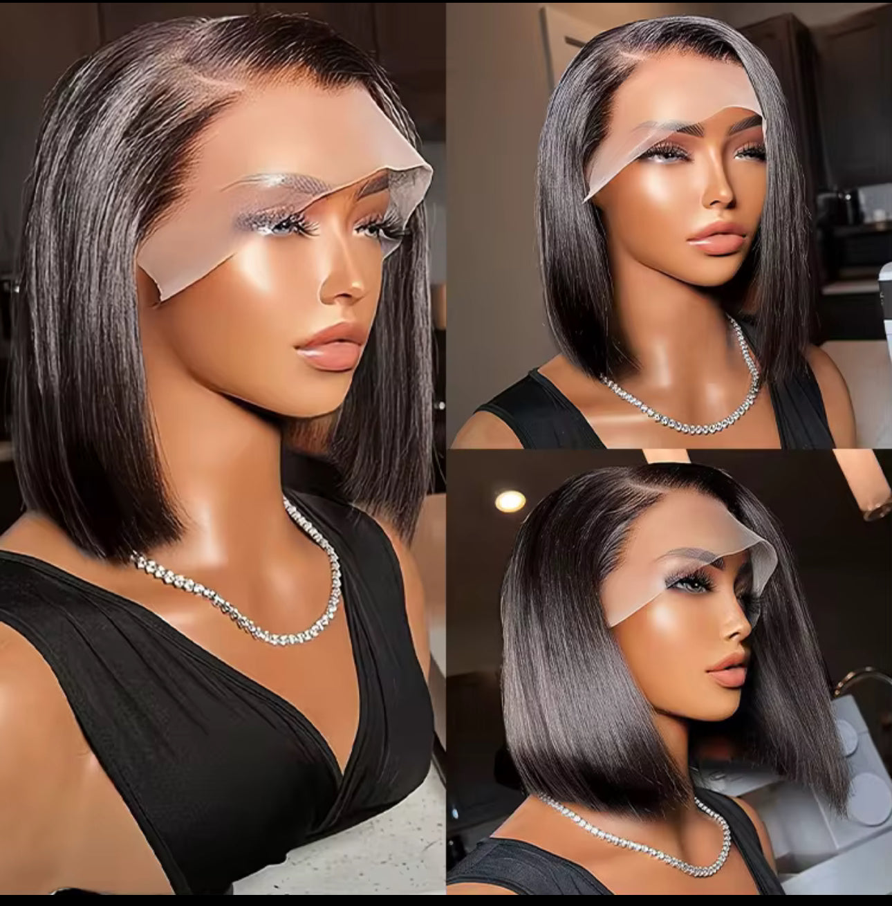 Short Bob Lace Wig – Natural & Colored Options