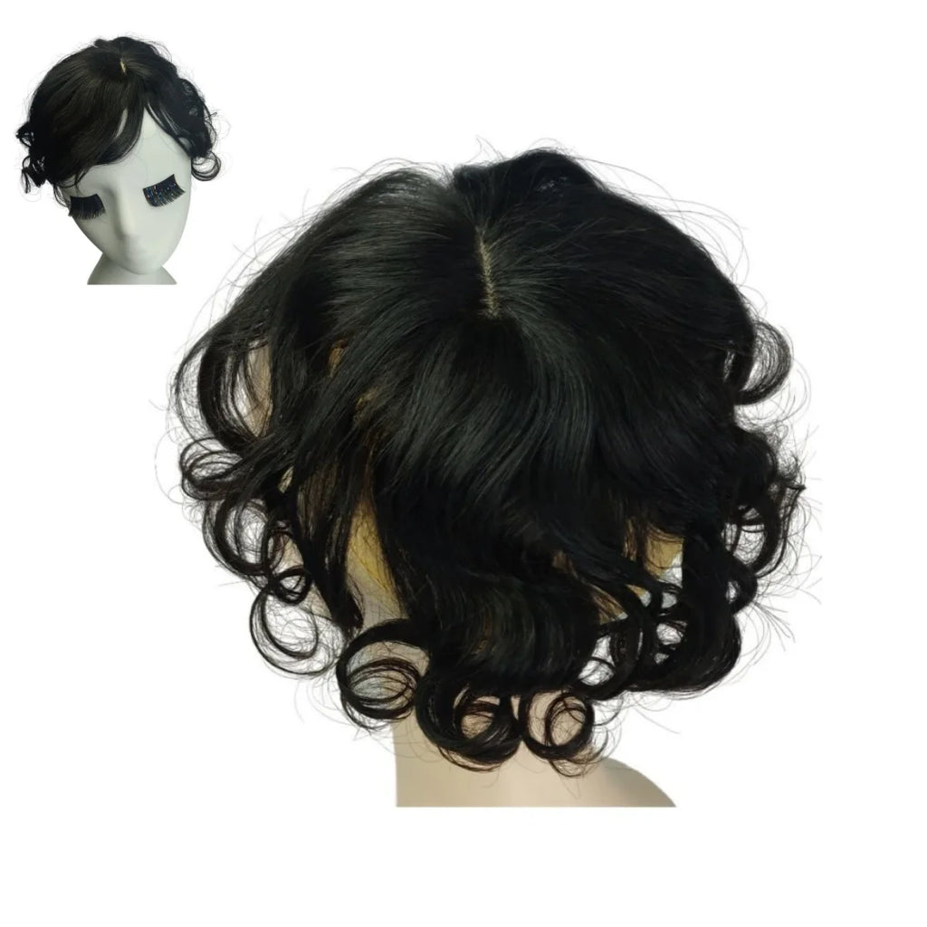 Body Wavy Brazilian Human Hair Toppers 25cm Clip In Hairpieces Extensions Increase Hair Volume for Women Hair Loss