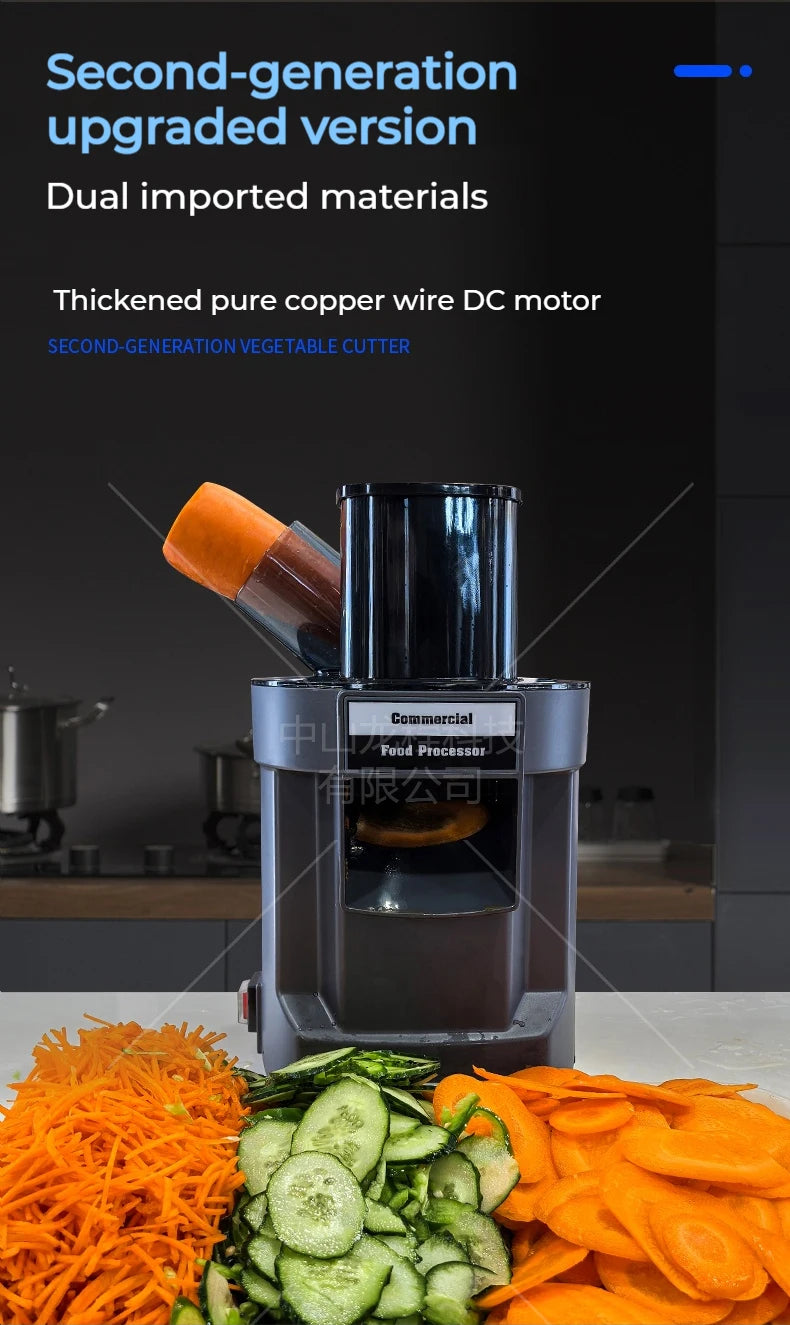 2025 New Vegetable Chopper 3 in1 Multifunctional Electric Cutting Machine Carrot Potato Cutter Slice Shred Diced Food Processor