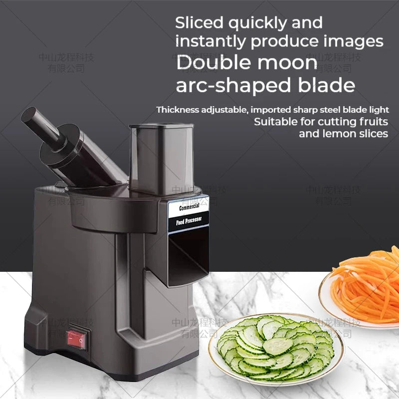 2025 New Vegetable Chopper 3 in1 Multifunctional Electric Cutting Machine Carrot Potato Cutter Slice Shred Diced Food Processor