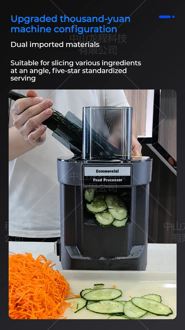 2025 New Vegetable Chopper 3 in1 Multifunctional Electric Cutting Machine Carrot Potato Cutter Slice Shred Diced Food Processor