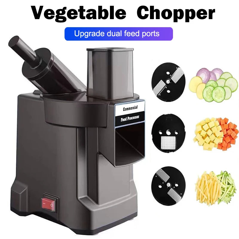 2025 New Vegetable Chopper 3 in1 Multifunctional Electric Cutting Machine Carrot Potato Cutter Slice Shred Diced Food Processor