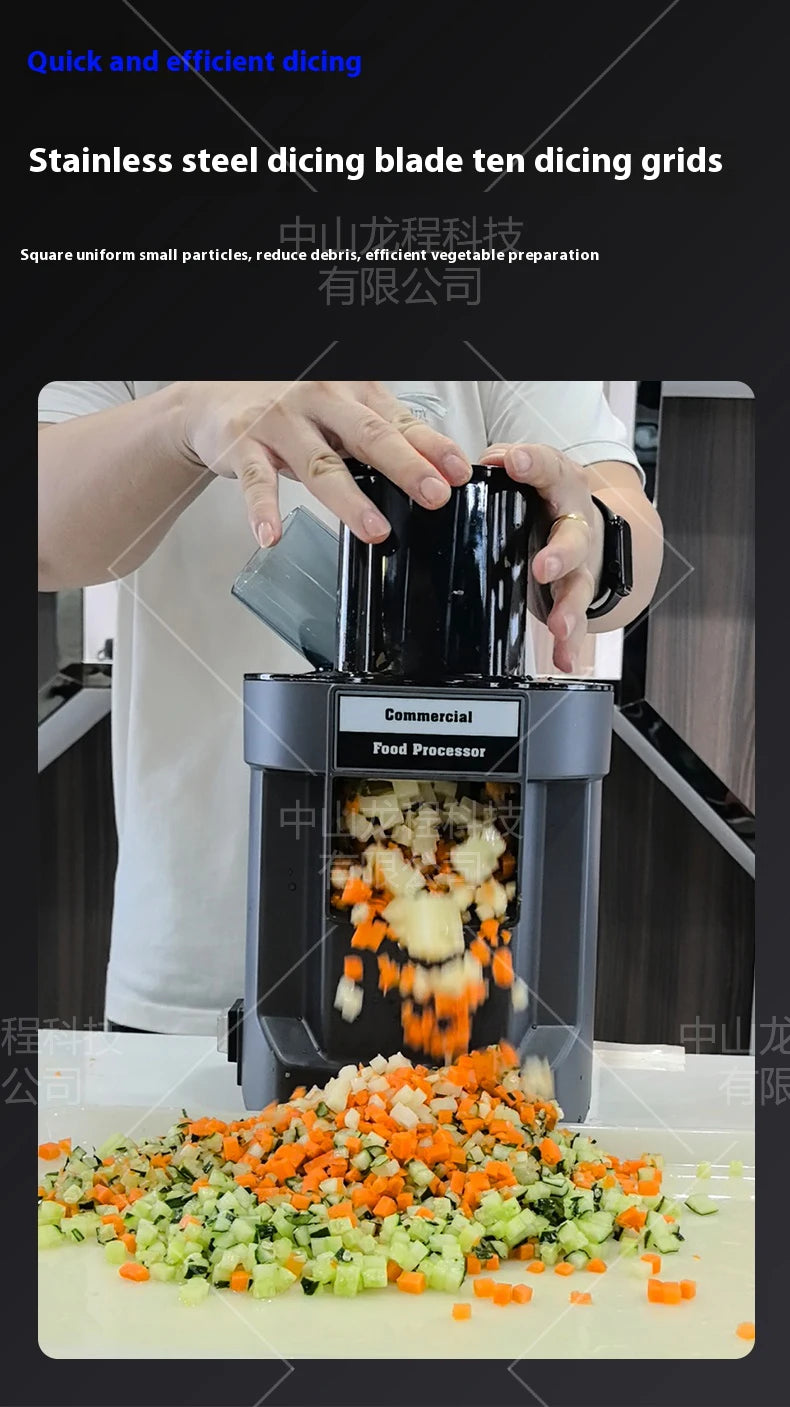 2025 New Vegetable Chopper 3 in1 Multifunctional Electric Cutting Machine Carrot Potato Cutter Slice Shred Diced Food Processor