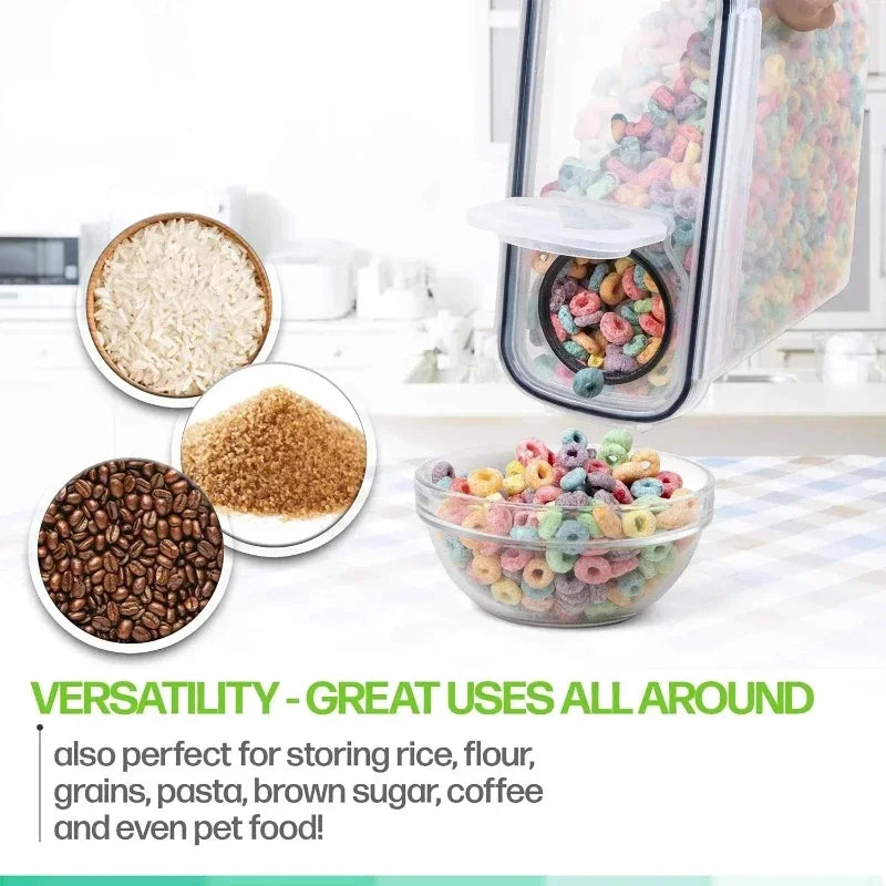 1Pc/4Pcs Refrigerator Storages Box 2.5/1.3L Plastic Grains Cereals Containers Fresh-Sealed Jar Storage Box Kitchen Organization