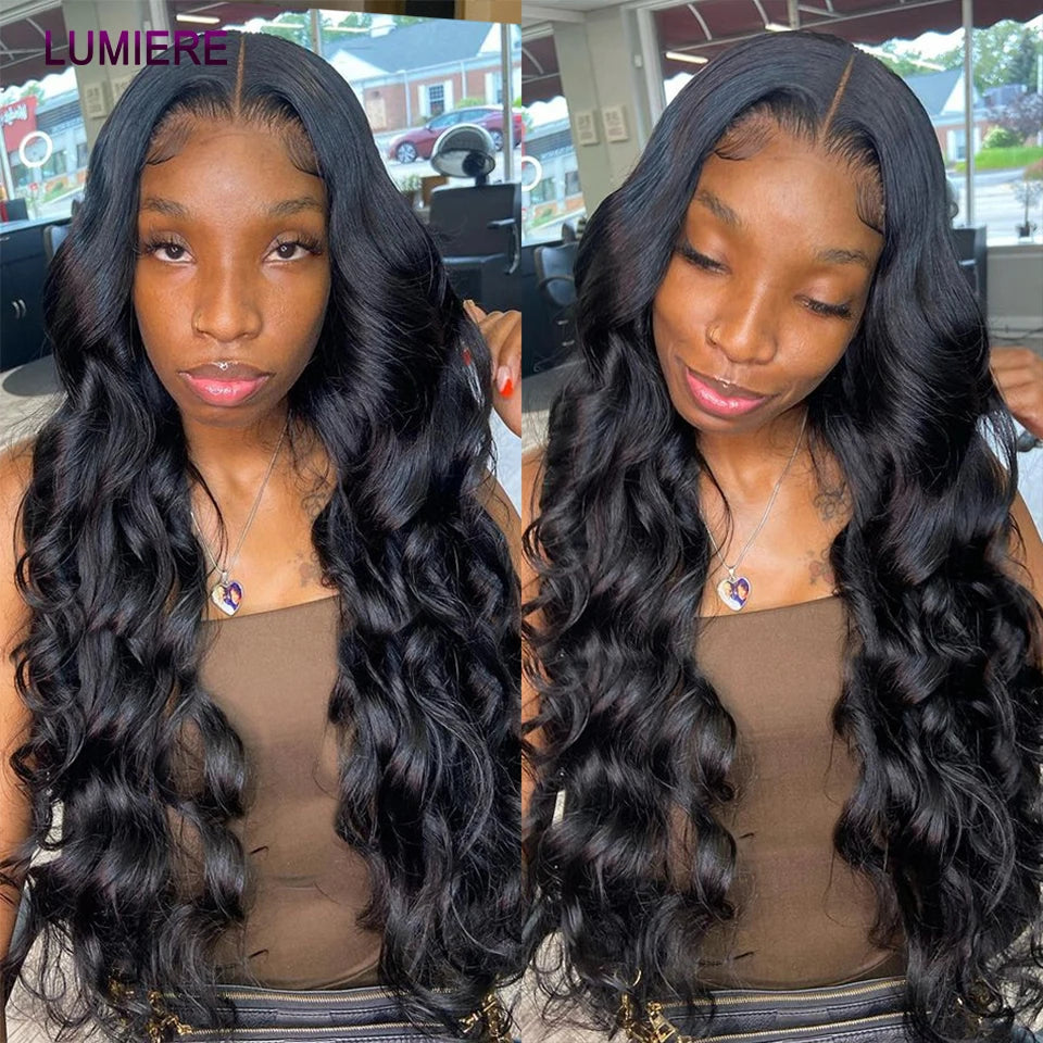 Body Wave Human Hair Bundles with Closure Frontal 5x5 6x6 HD Transparent 100% Virgin Human Hair Weave 3/4 Bundles with Closure