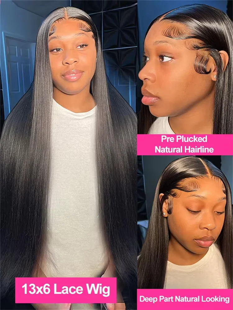 13x4 13x6 Bone Straight HD Lace Front Human Hair Wigs 5x7 Ready To Wear And Go Glueless Wigs Vietnamese Virgin Hair For Women