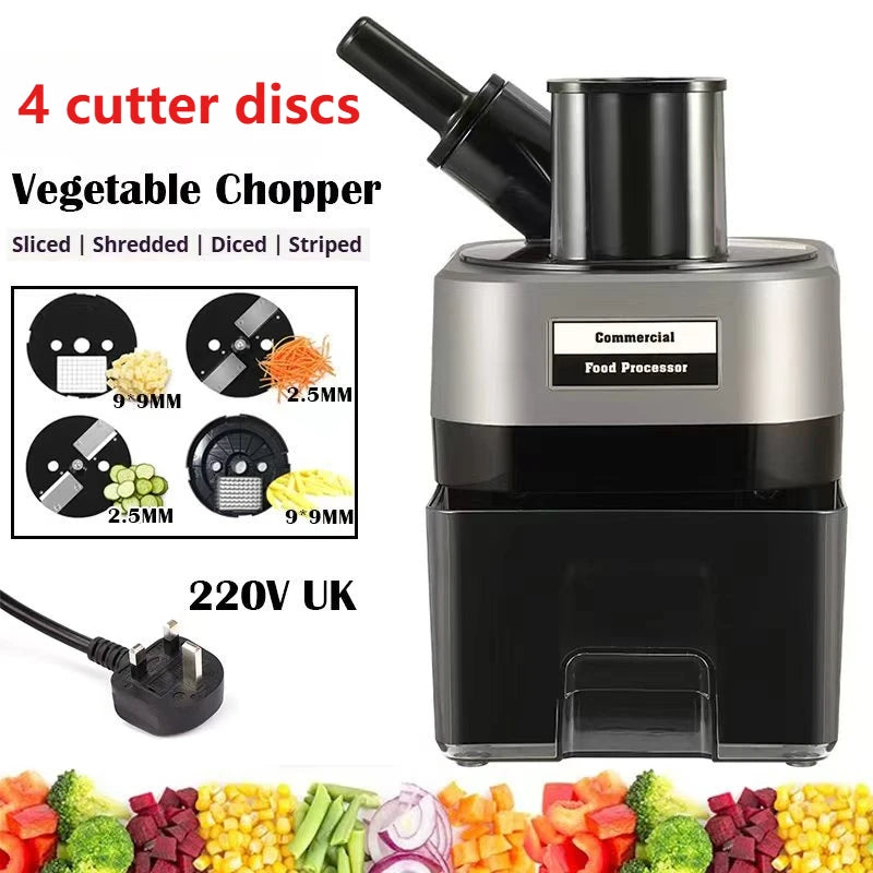 2025 New Commercial Double Spout Vegetable Cutter 4 in 1 Multifunctional Dicing Shredding Slicing Cutting Strips Vegetables