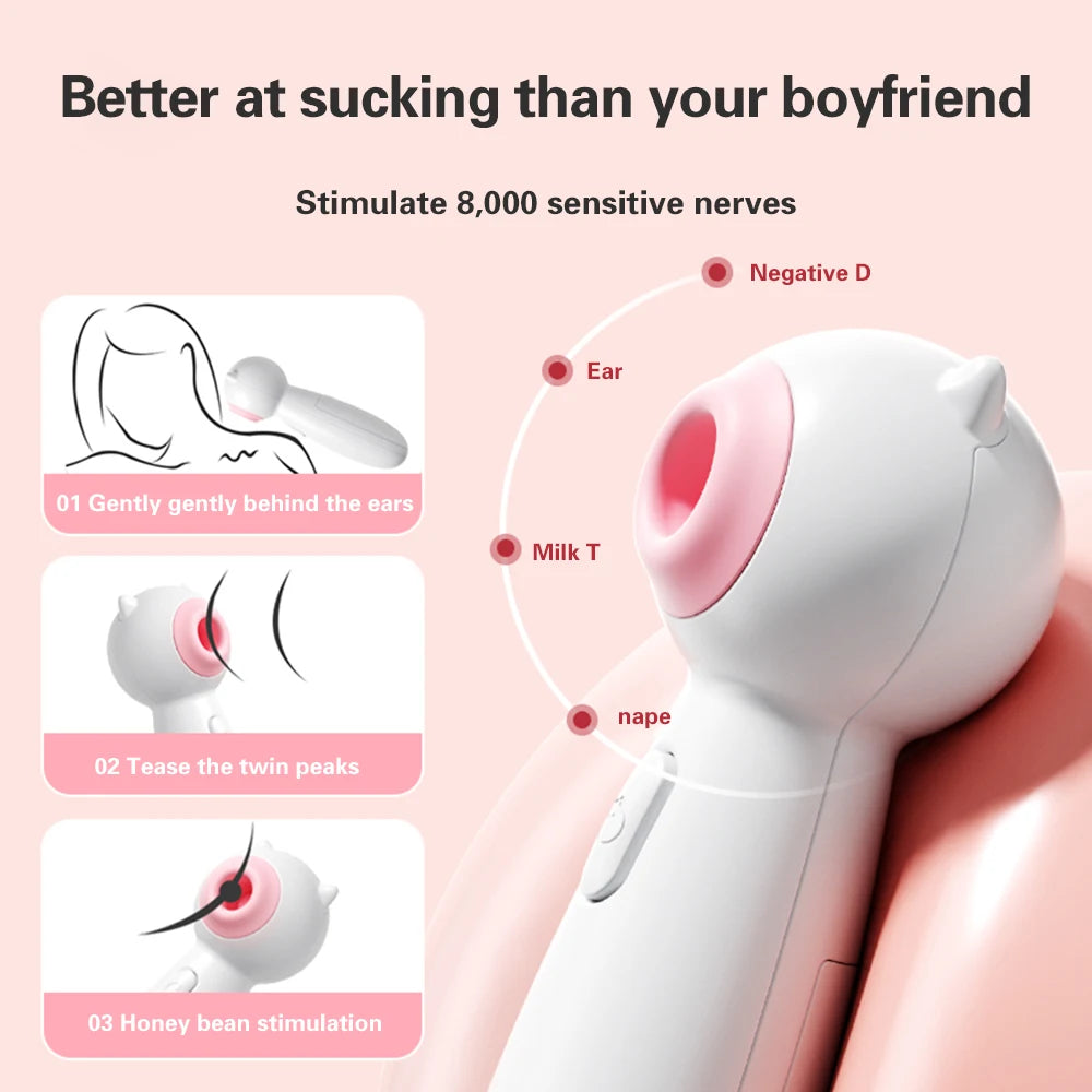 2 in 1 Cute Sucking Vibrator MIni Sex Toys Dildo Vibrador Adult Toys for Women Female Egg Vibrator Sex Toy Vagina Masturbator